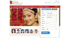 Desktop Screenshot of chennaimatrimony.com